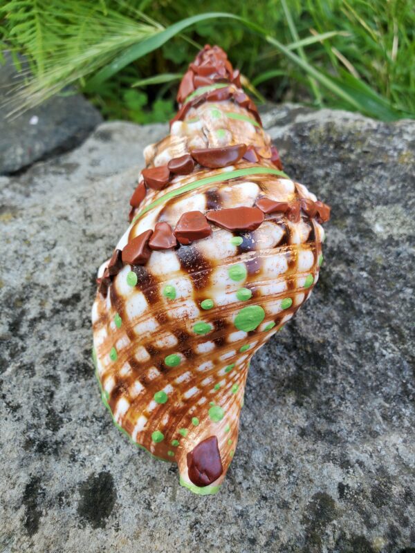 Coquillage en Jaspe Rouge – Image 2