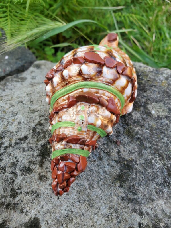 Coquillage en Jaspe Rouge – Image 3