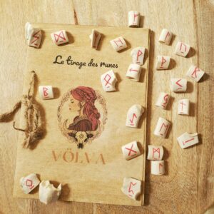 jeu de rune en os rouge