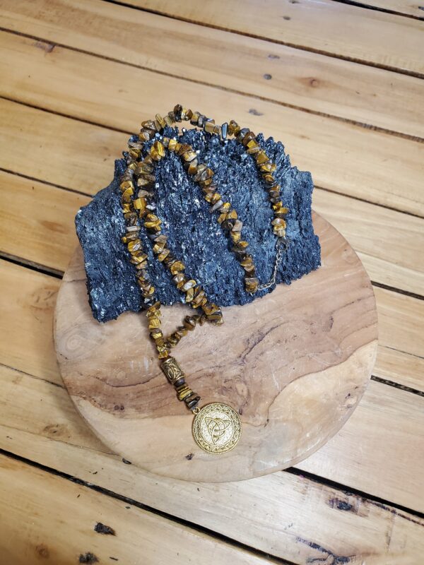 Collier mixte en Œil de tigre