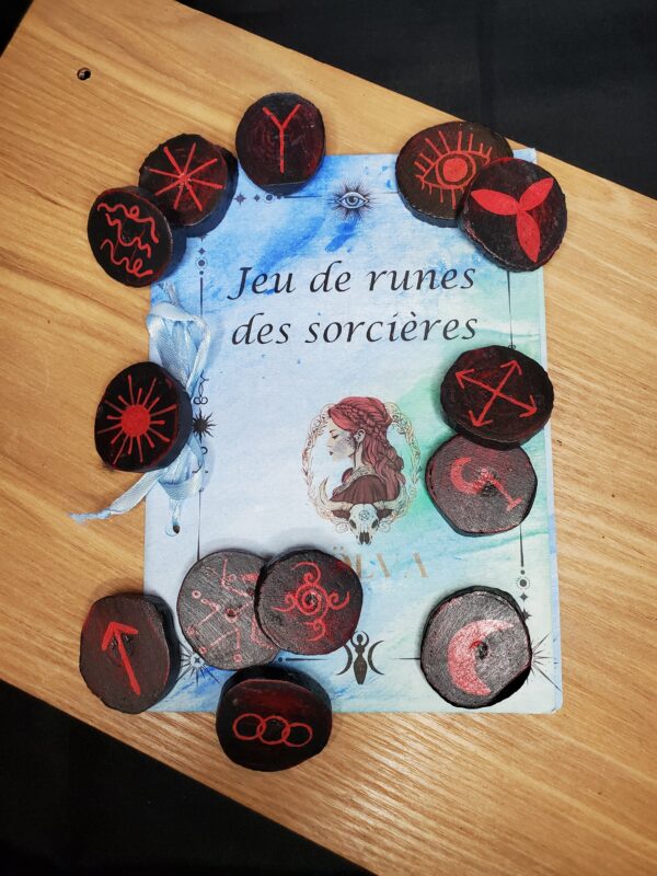 Jeu de runes des sorcières noires et rouges – Image 2