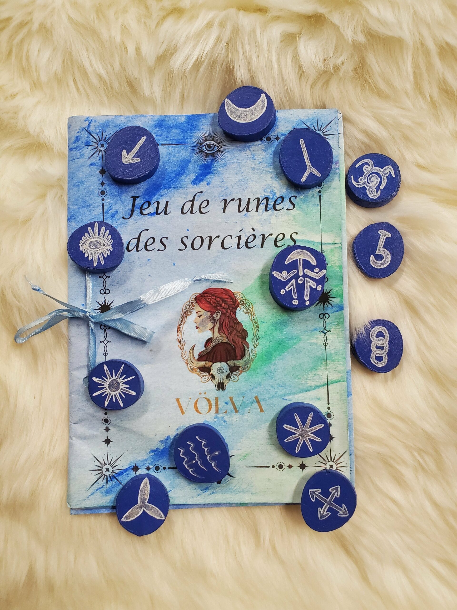 Jeu de runes des sorcières teinte bleuet – Image 3