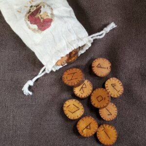 Jeu de runes teinte miel