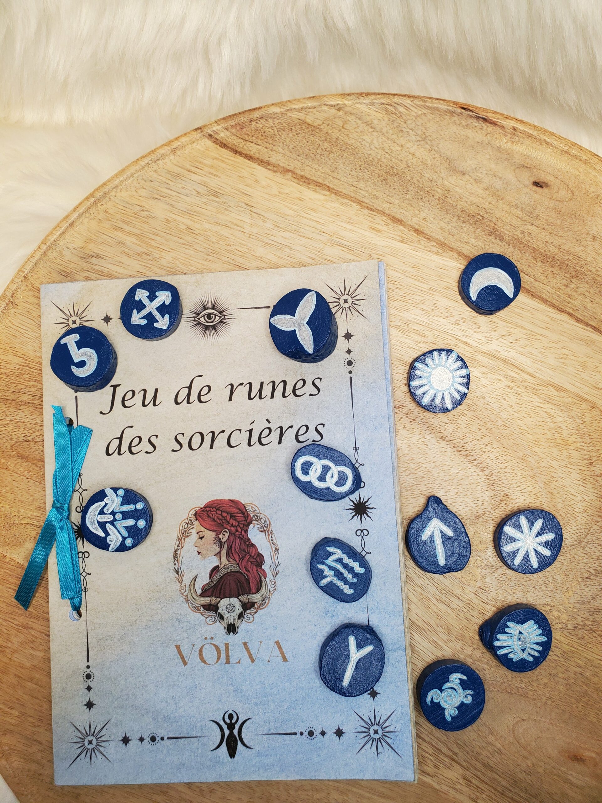 Jeu de runes des sorcières bleu argenté – Image 2
