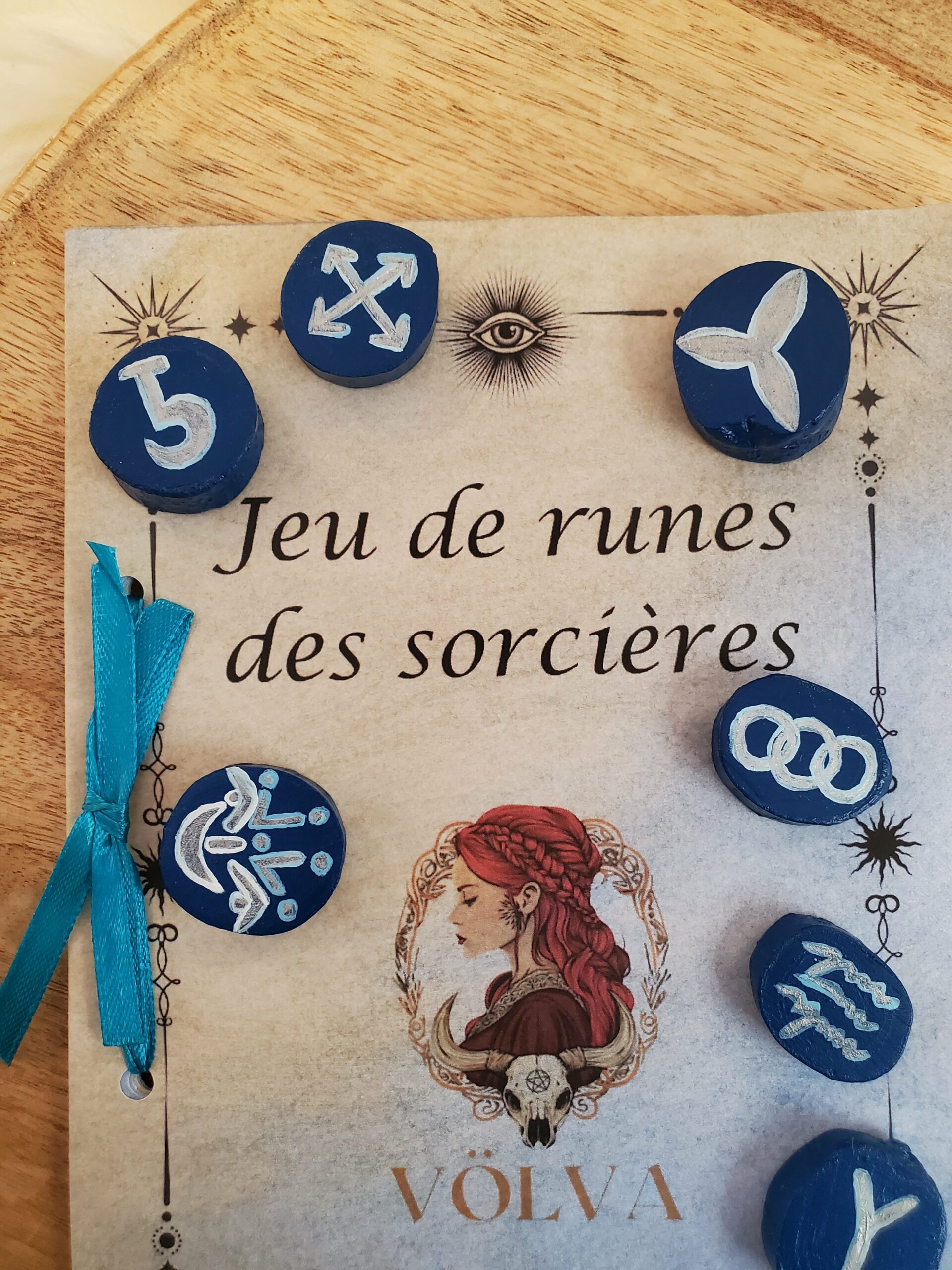 Jeu de runes des sorcières bleu argenté – Image 4