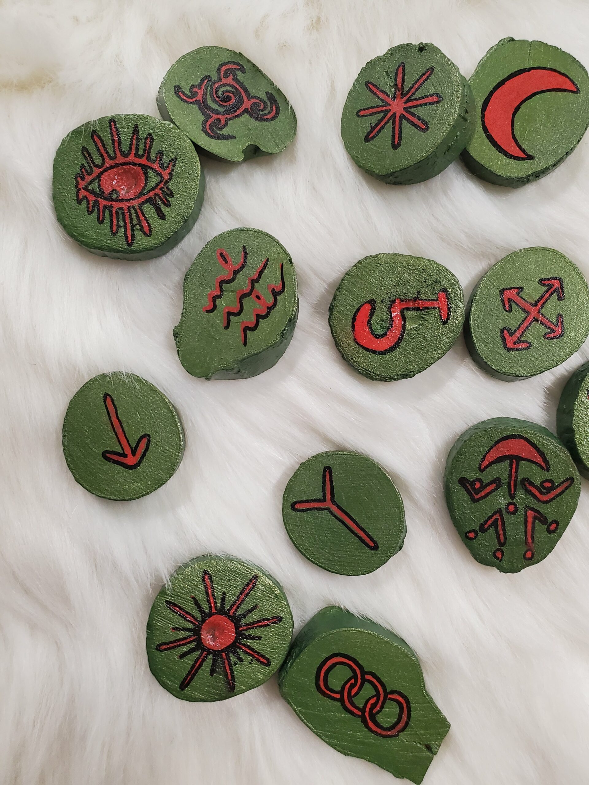 Runes des sorcières vertes et rouge – Image 4