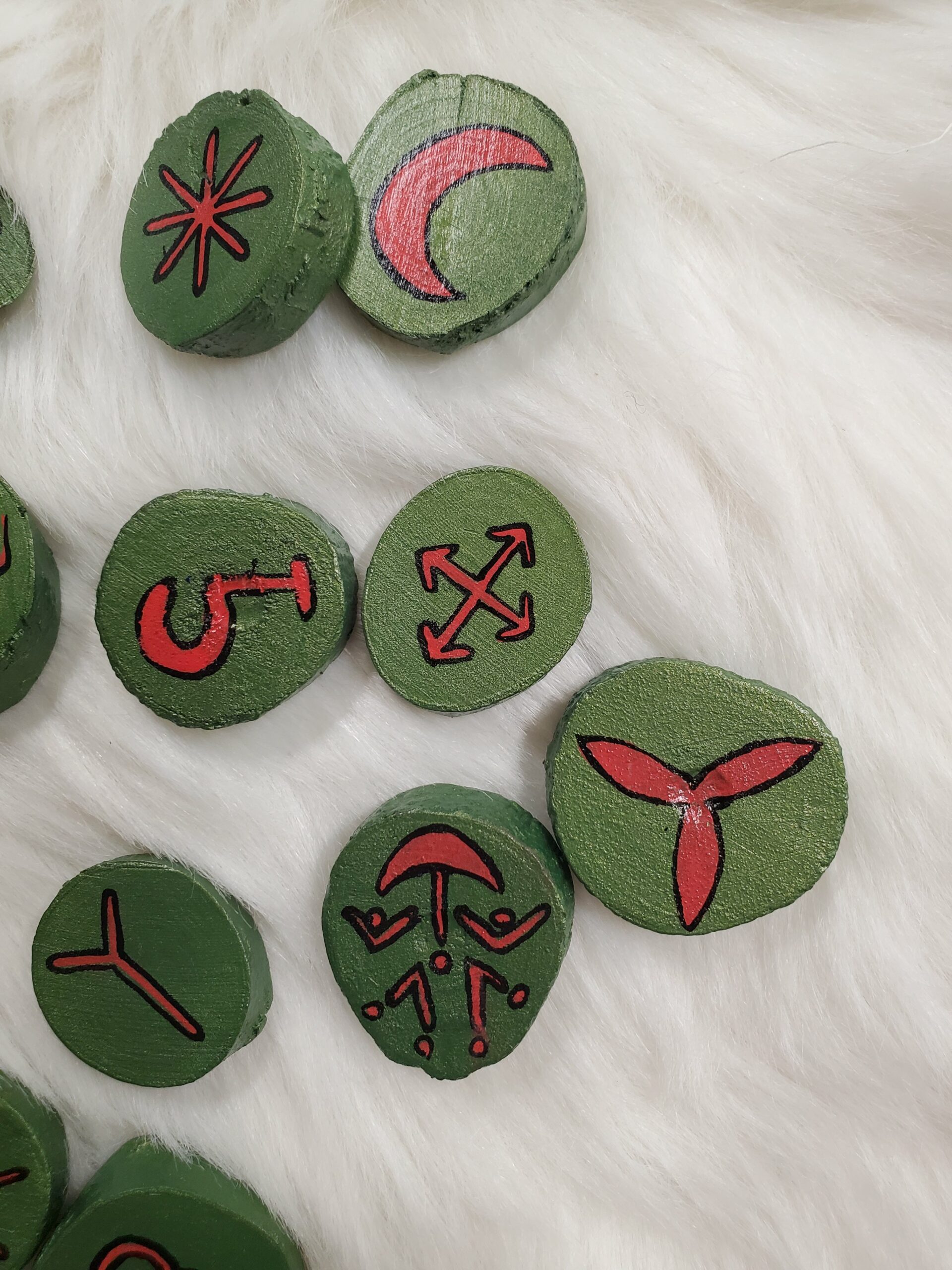Runes des sorcières vertes et rouge – Image 3