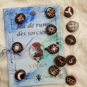 Runes des sorcières teinte chocolat et doré