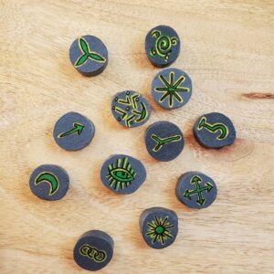 Runes des sorcières gris anthracite