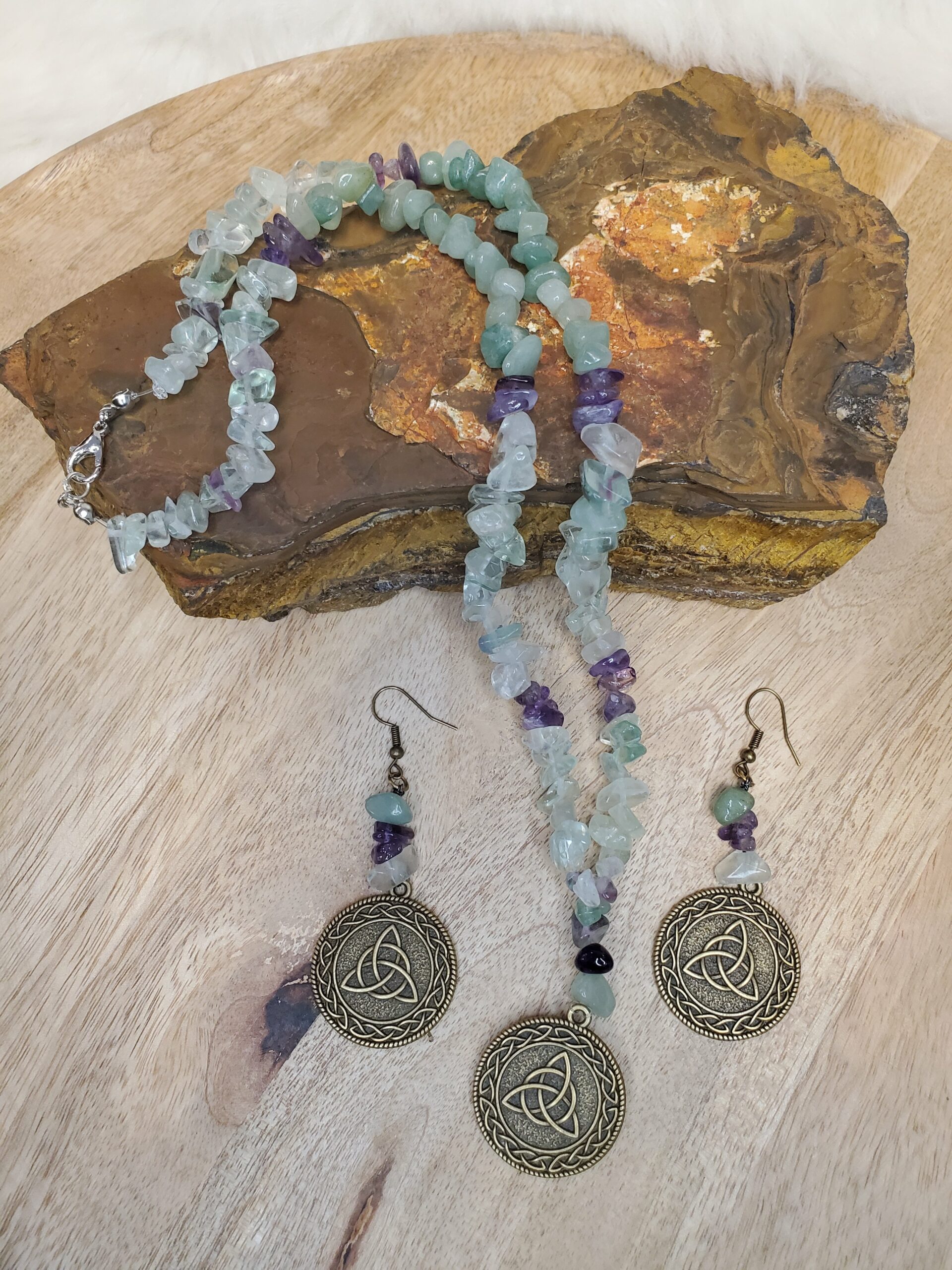 Parure en Fluorite et Améthyste – Image 3